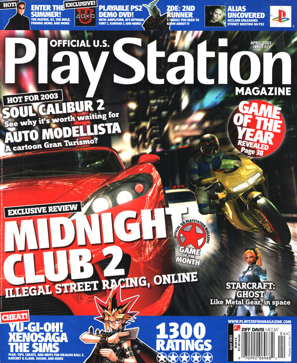 Official U.S. PlayStation Magazine Issue 067 (April 2003) cover